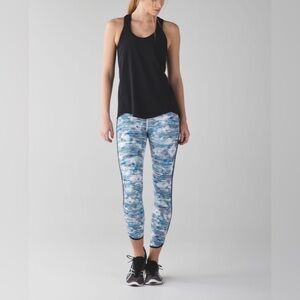 Lululemon Real Quick Tight Blurry Belle Mult Activewear Legging Womens Size 4